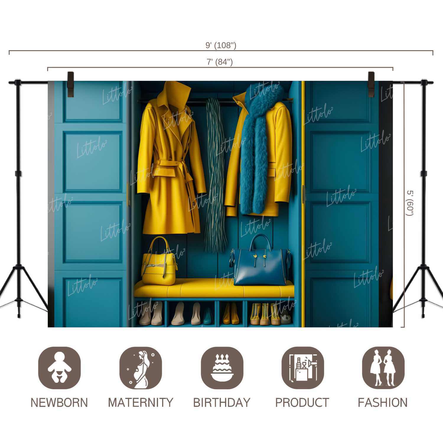 LB1043 Wardrobe Backdrop