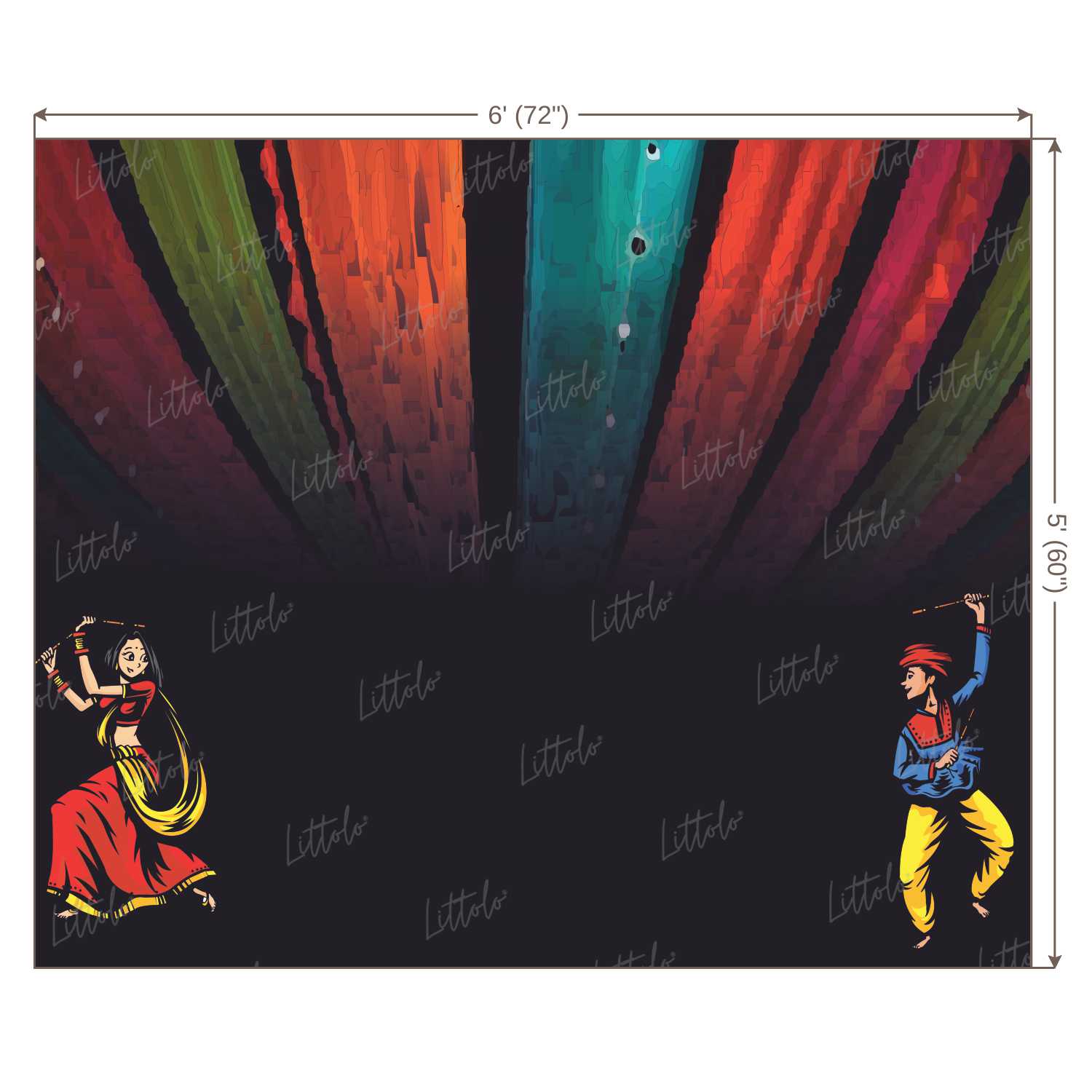 LB1044 Festive Navratri Backdrop