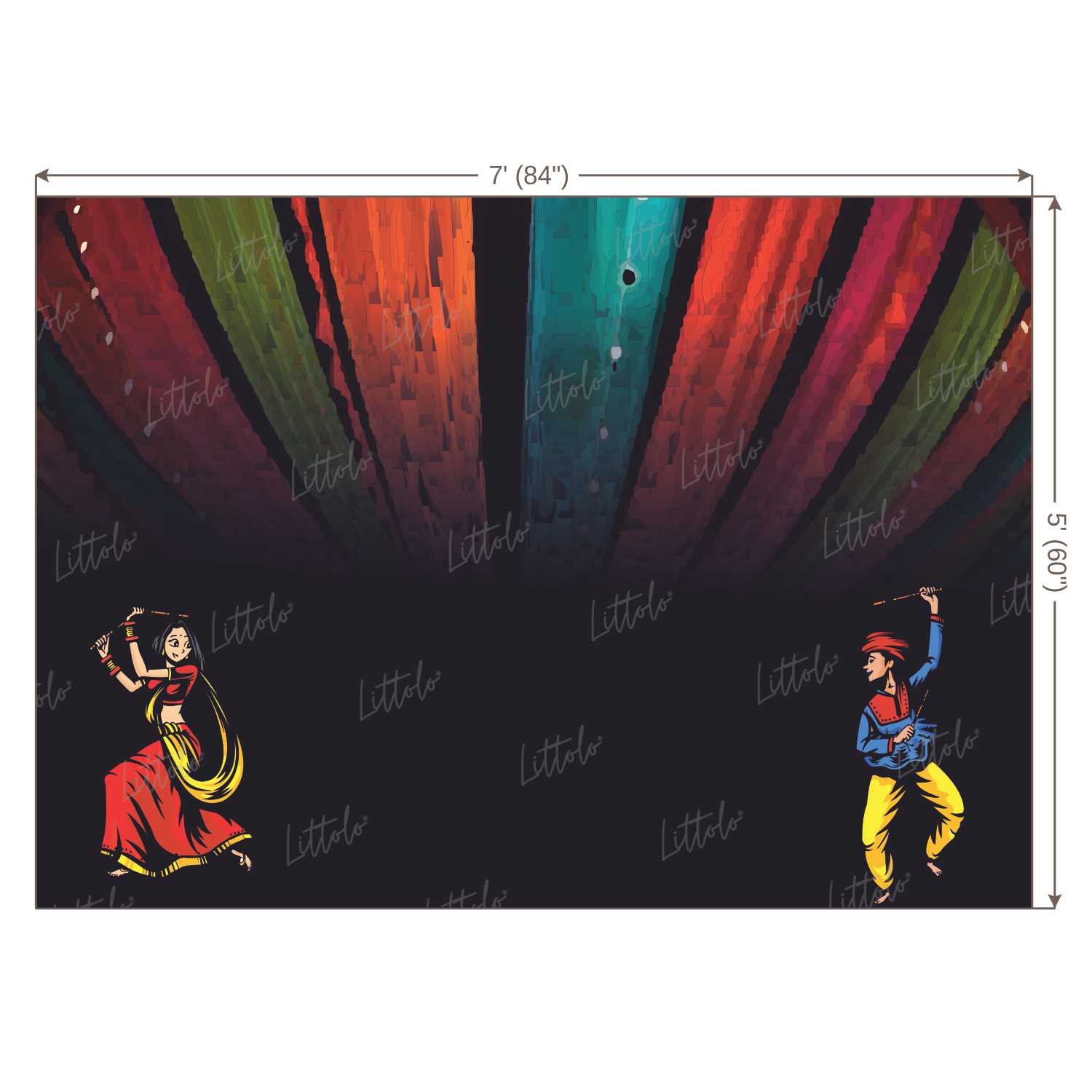 LB1044 Festive Navratri Backdrop