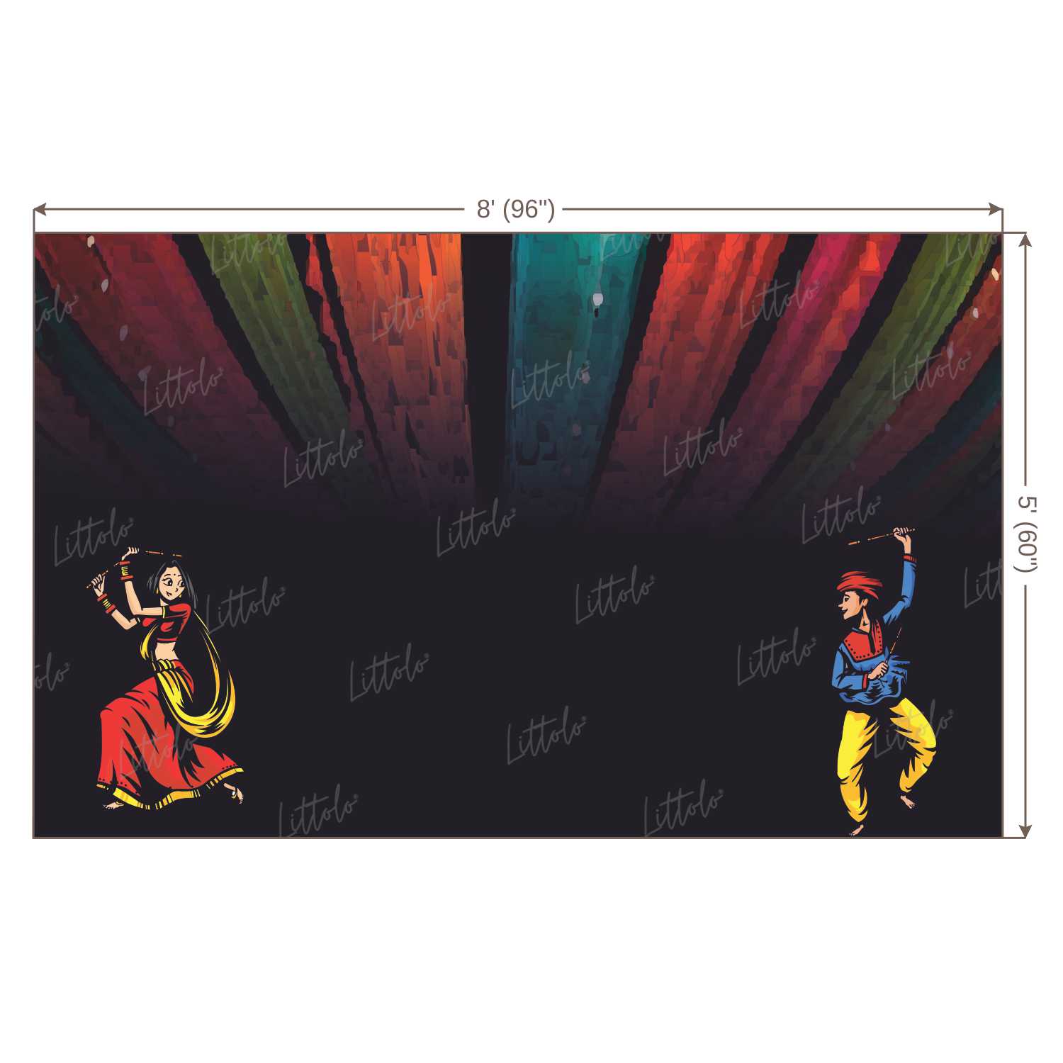 LB1044 Festive Navratri Backdrop