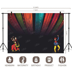 LB1044 Festive Navratri Backdrop