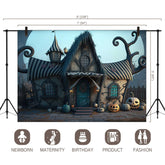 LB1065 Festive Halloween Backdrop