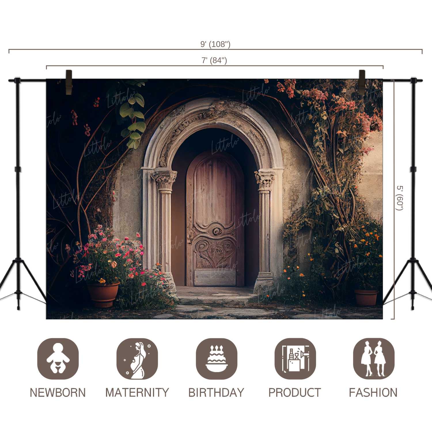 LB1068 Enchanted Doorway Backdrop