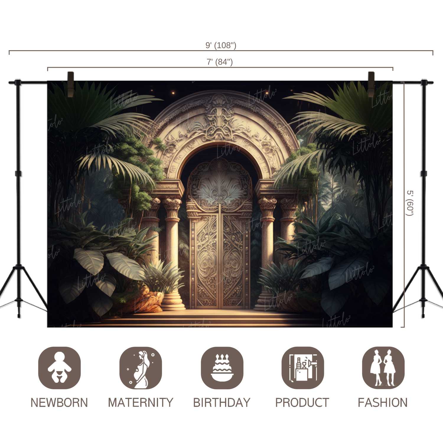 LB1069 Enchanted Doorway Backdrop