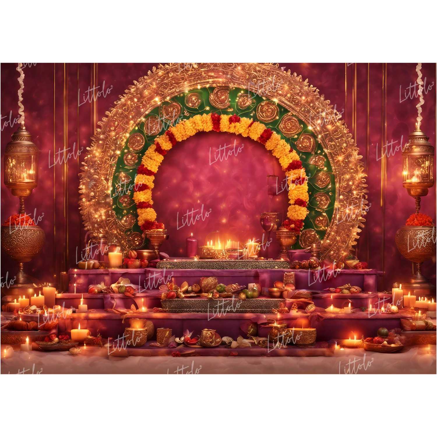LB1091 Festive Diwali Backdrop
