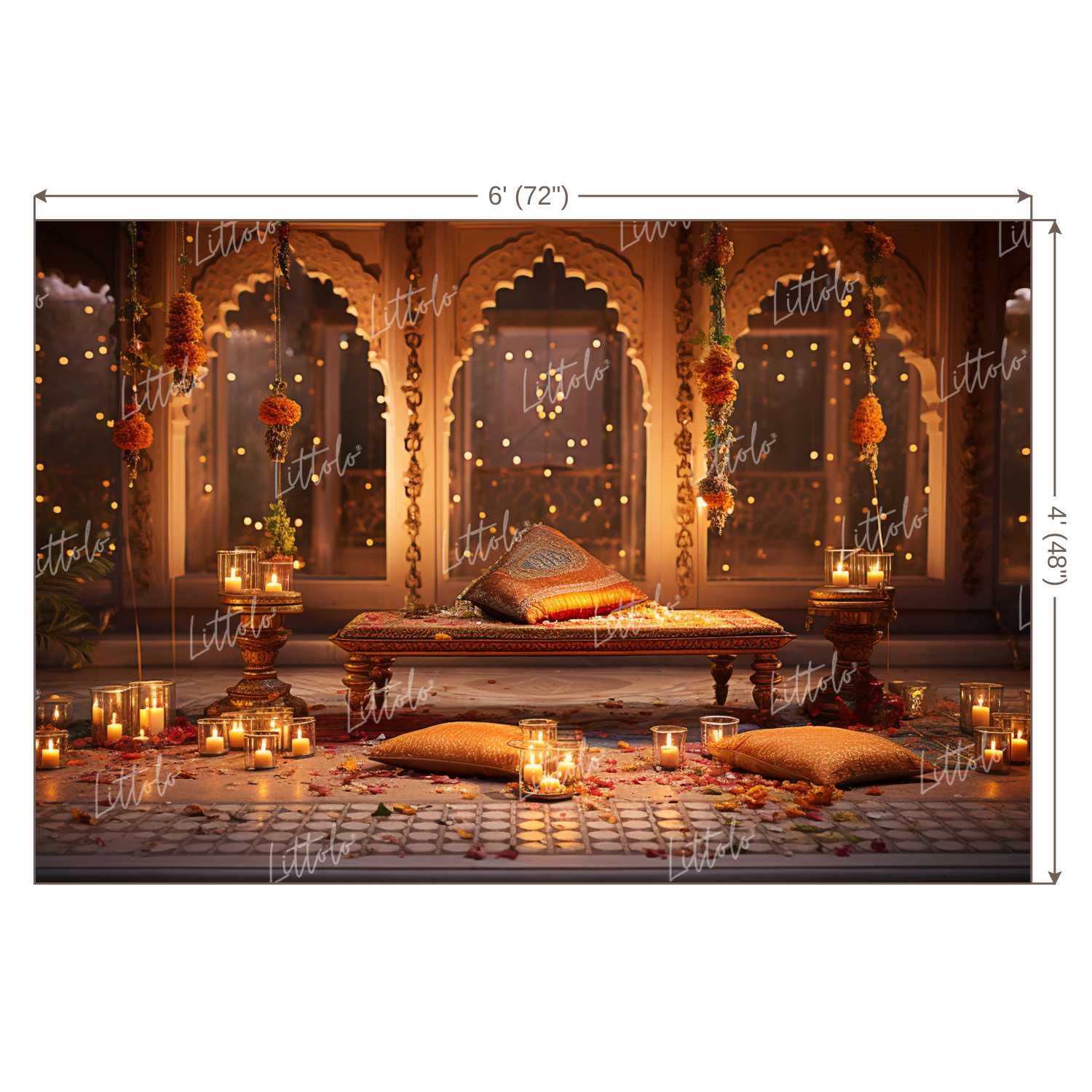 LB1093 Festive and Season Diwali Backdrop