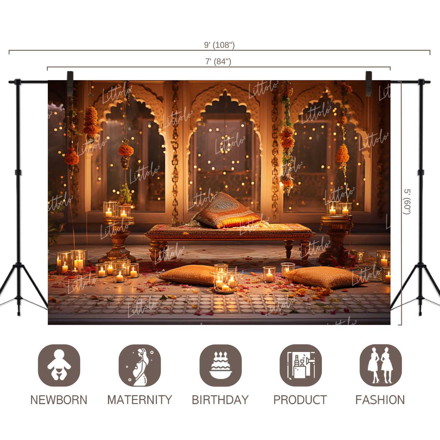 LB1093 Festive and Season Diwali Backdrop