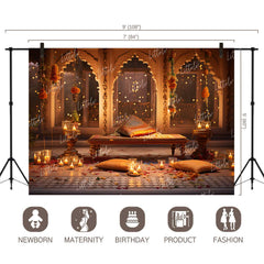 LB1093 Festive and Season Diwali Backdrop