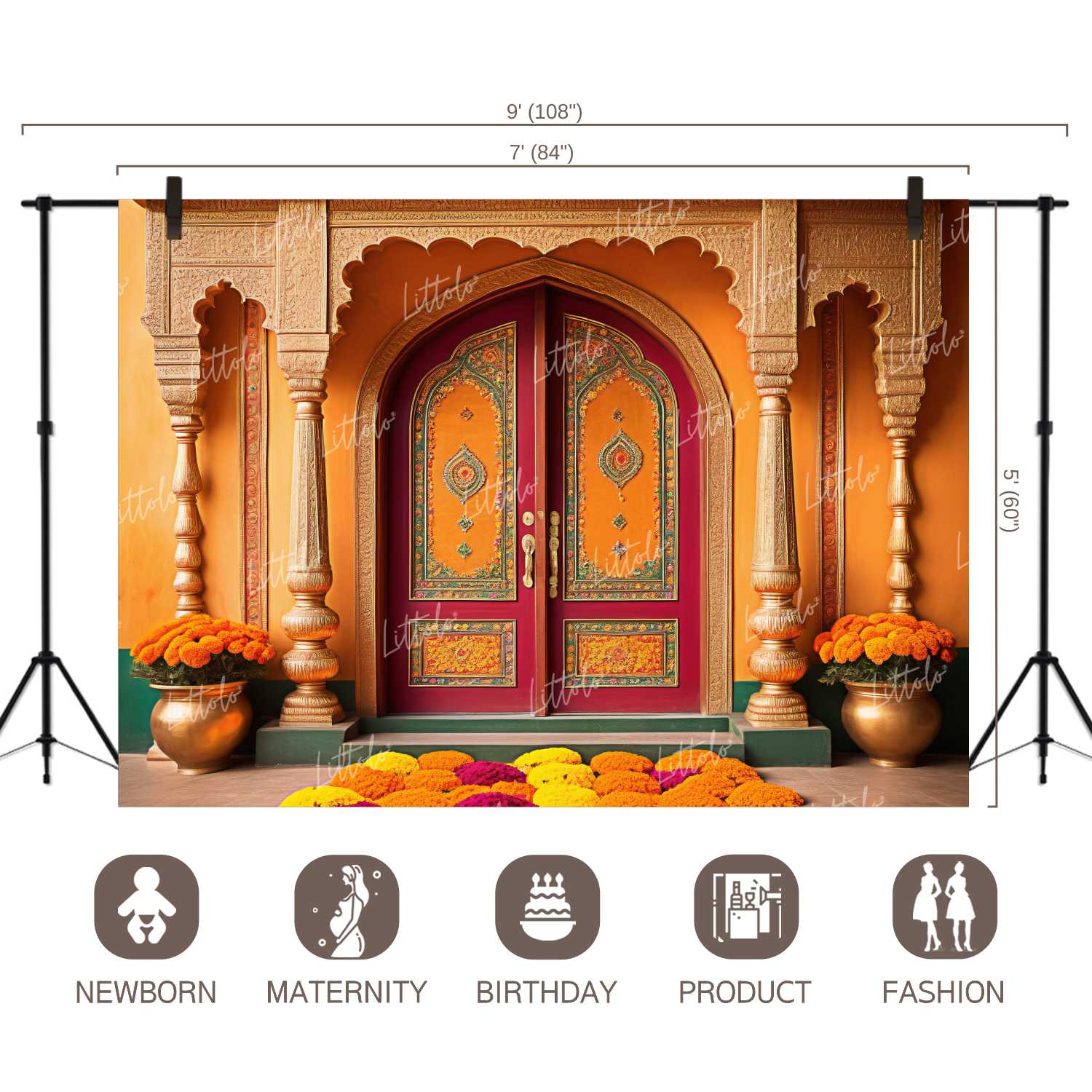 LB1094 Festive and Season Diwali Backdrop