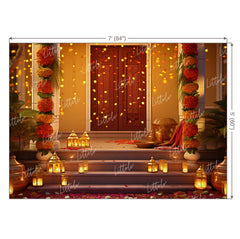 LB1095 Festive and Season Diwali Backdrop