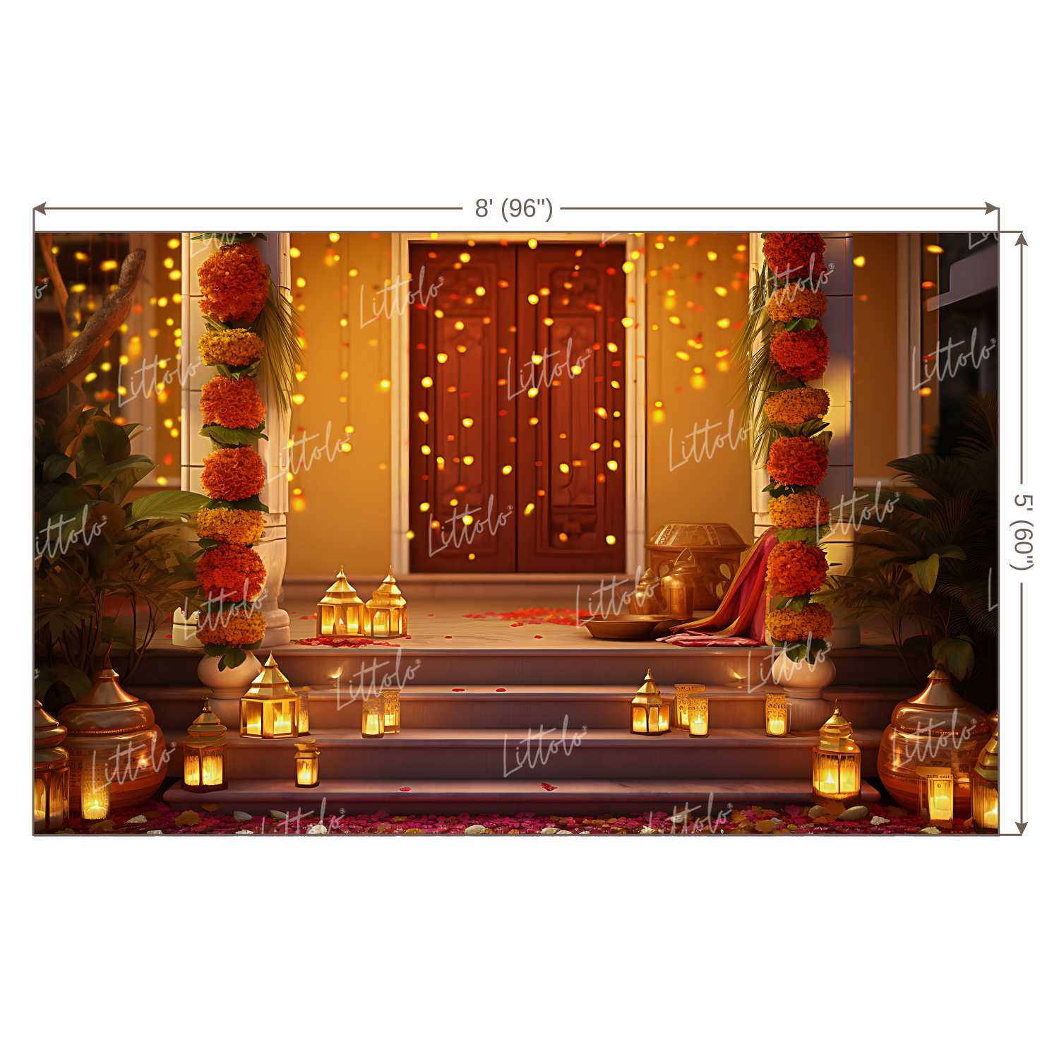 LB1095 Festive and Season Diwali Backdrop