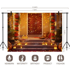 LB1095 Festive and Season Diwali Backdrop