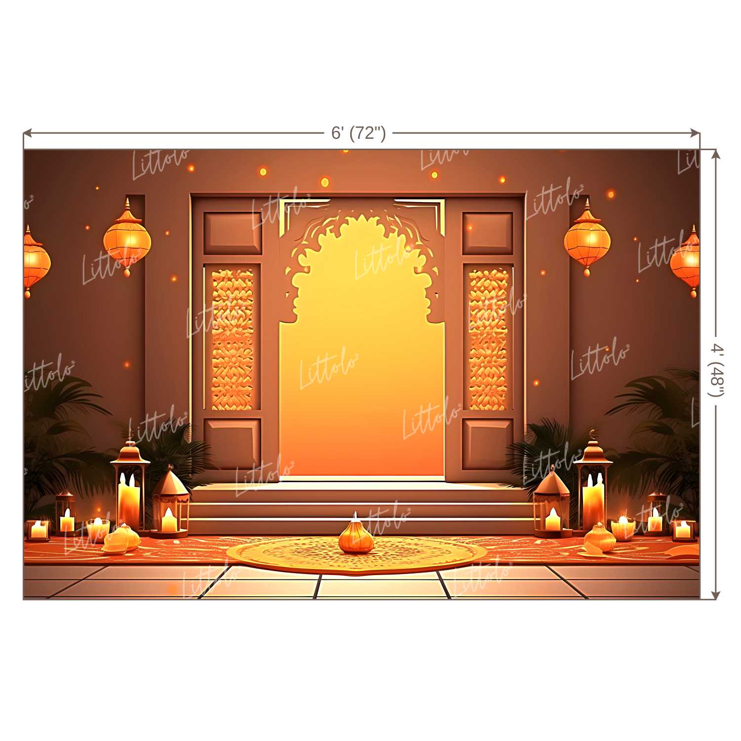 LB1096 Festive and Season Diwali Backdrop