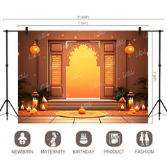 LB1096 Festive and Season Diwali Backdrop