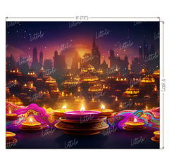LB1098 Festive and Season Diwali Backdrop