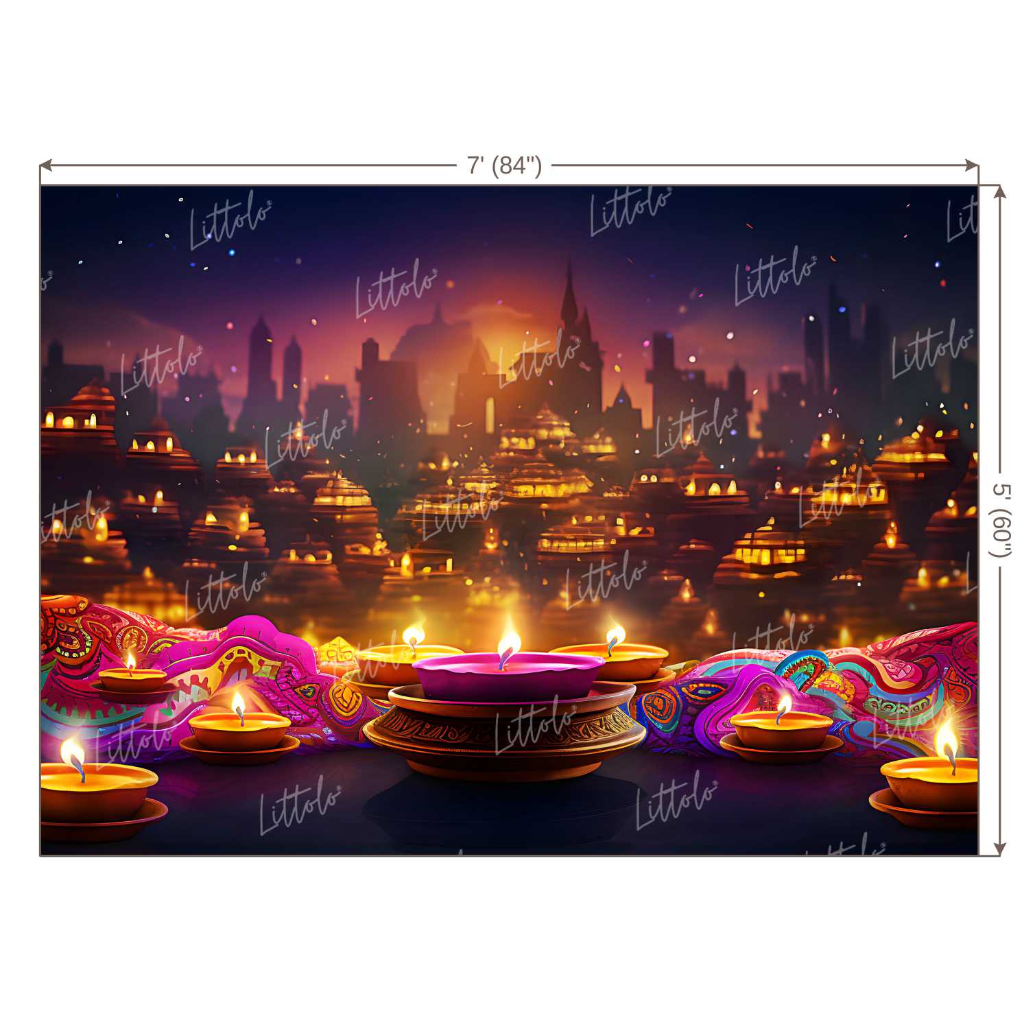 LB1098 Festive and Season Diwali Backdrop
