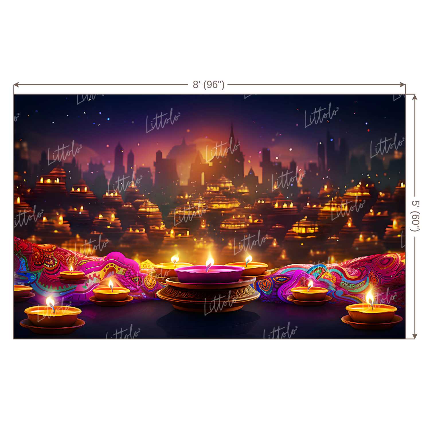 LB1098 Festive and Season Diwali Backdrop