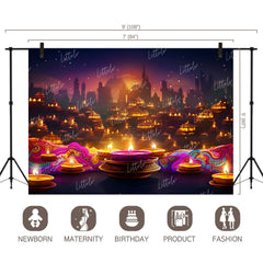 LB1098 Festive and Season Diwali Backdrop