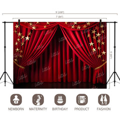 LB1107 Curtain Drape Decor Backdrop
