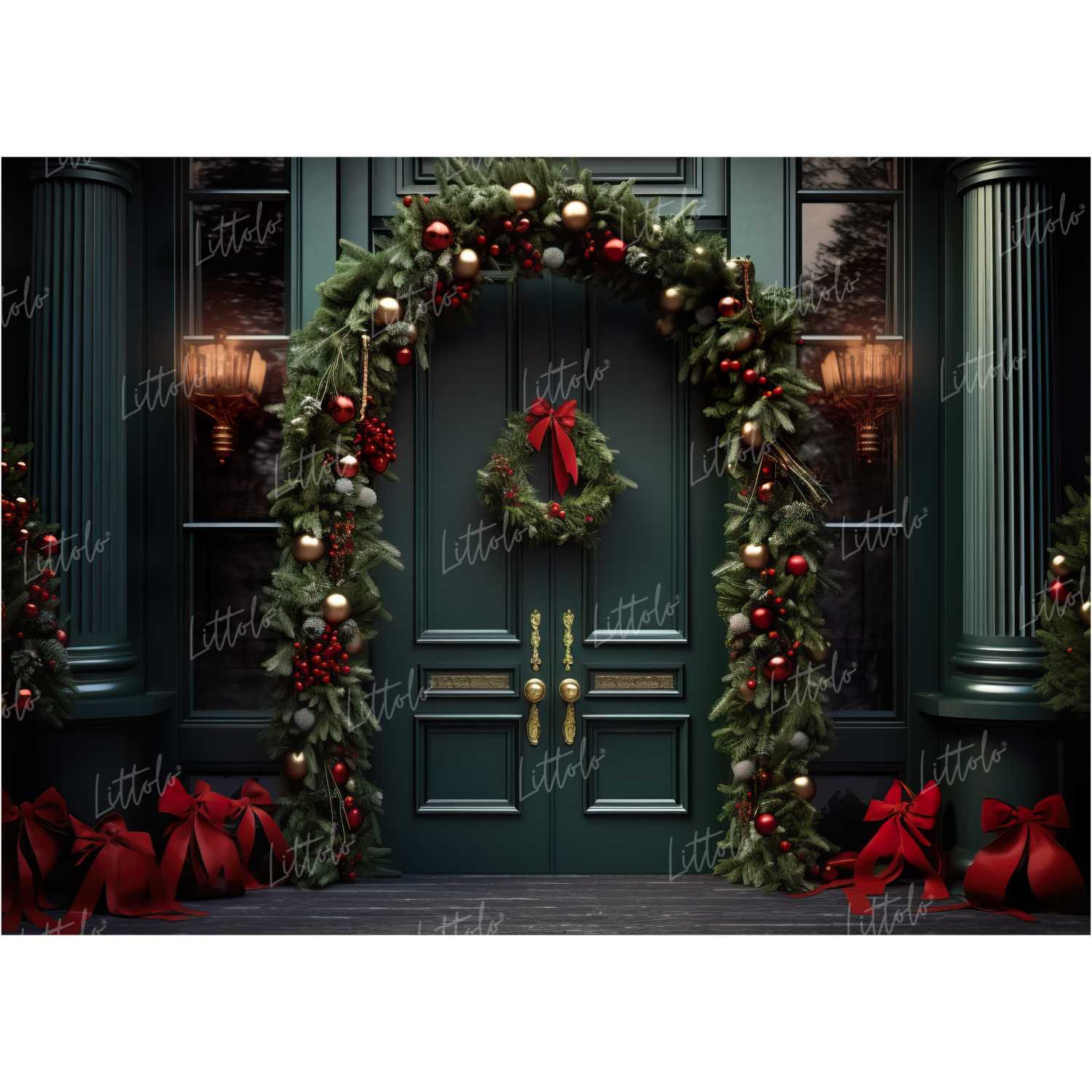 LB1110 Festive and Season Christmas Backdrop