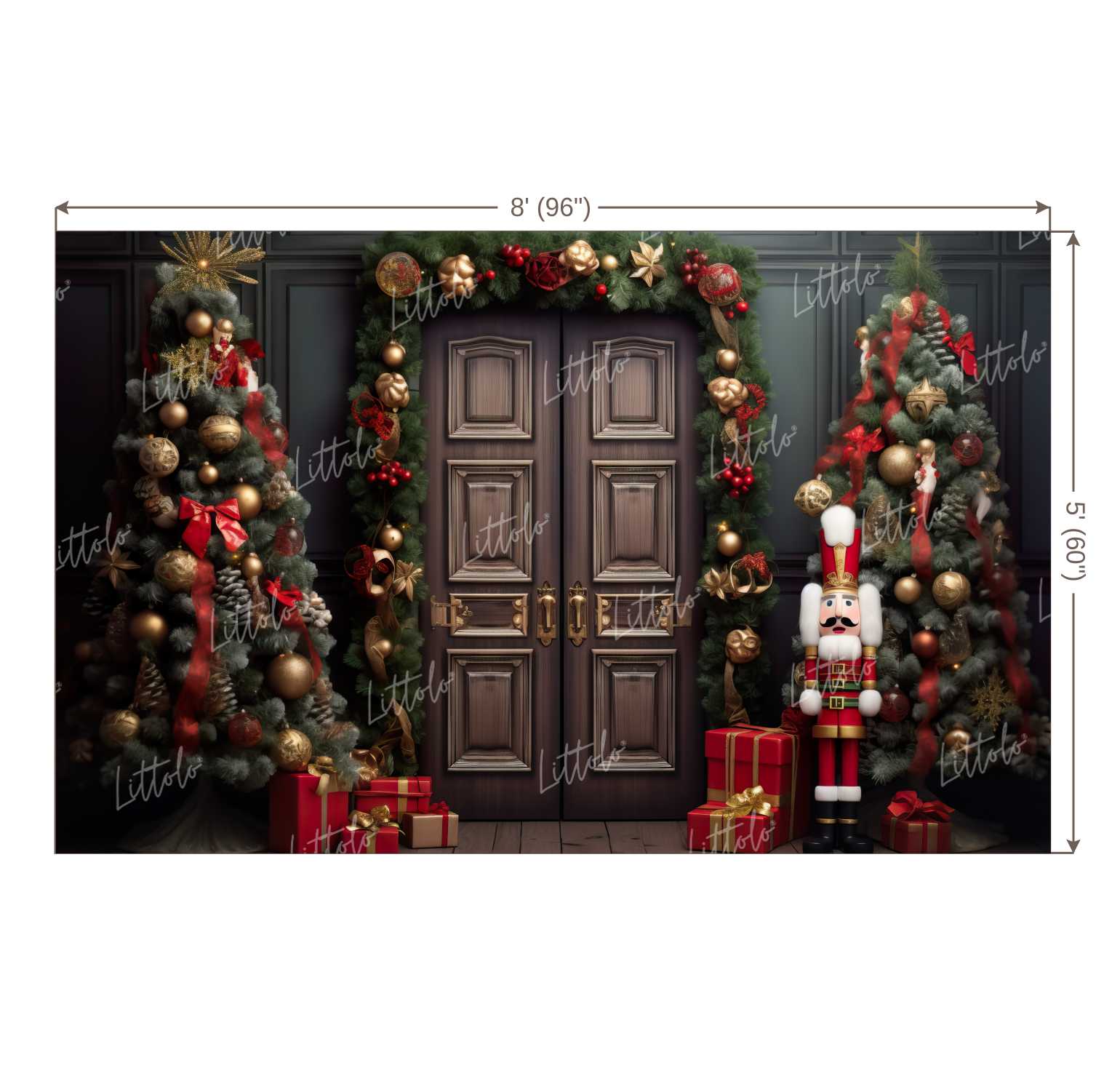 LB1114 Festive and Season Christmas Backdrop