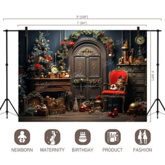 LB1122 Festive and Season Christmas Backdrop