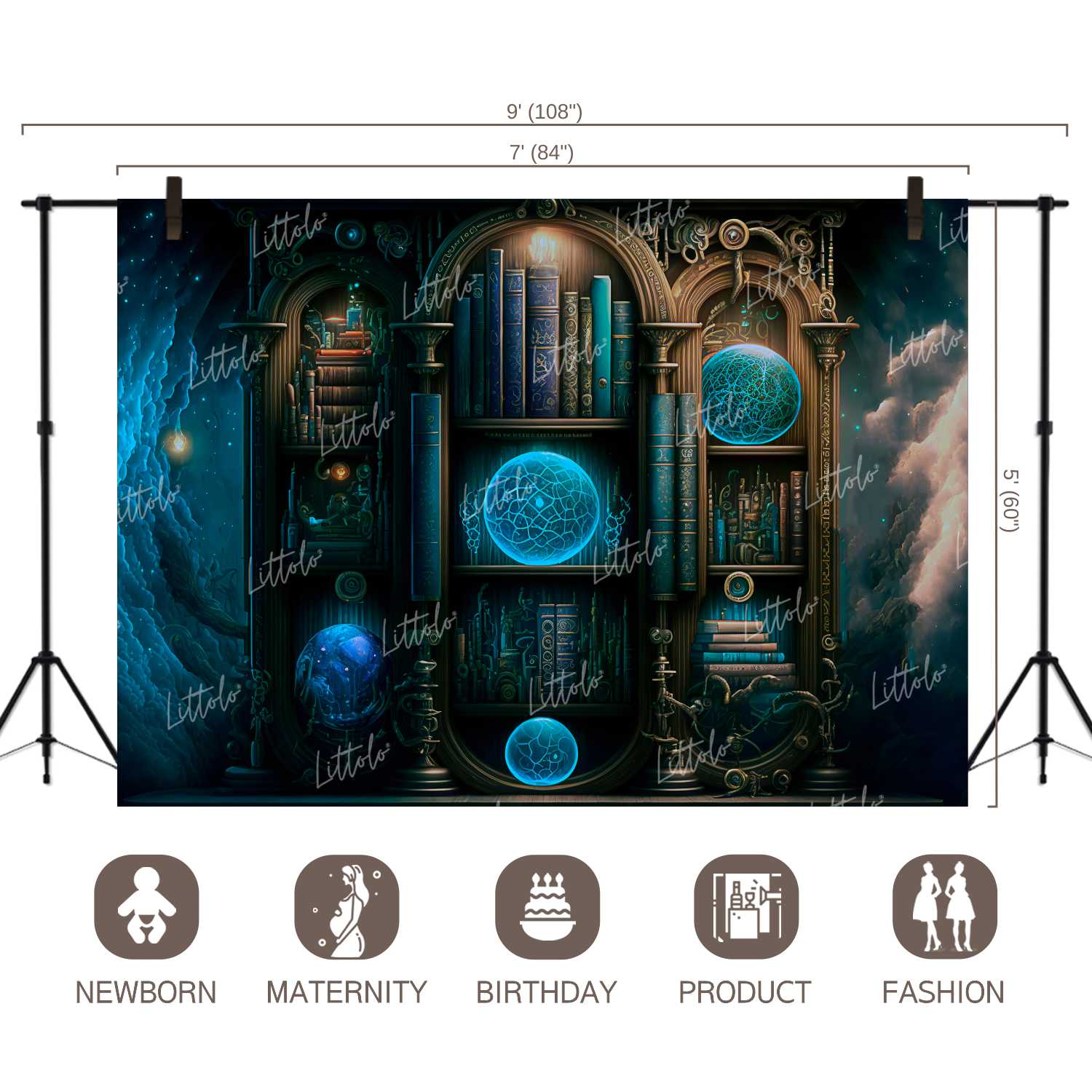 LB1138 Cake Smash and Themed Drops Back to School Backdrop