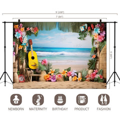 LB1163 Cake Smash and Themed Drops Beach Backdrop