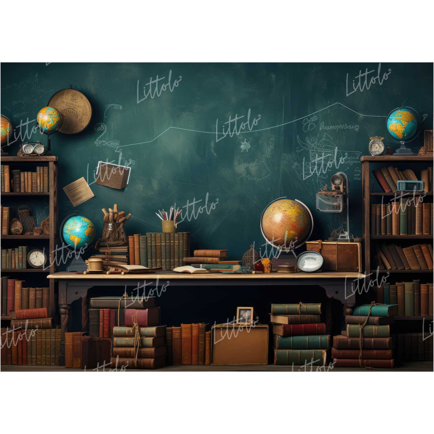 LB1170 Cake Smash and Themed Drops Back to School Backdrop