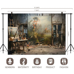 LB1171 Floral and Fine Art Backdrop