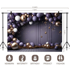 LB1173 Cake Smash and Themed Drops Balloon Garland Backdrop