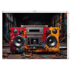 LB1176 Cake Smash and Themed Drops Rockstar Backdrop