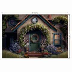 LB1210 Cake Smash and Themed Drops Fantasy House Backdrop
