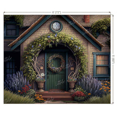 LB1210 Cake Smash and Themed Drops Fantasy House Backdrop