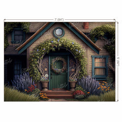 LB1210 Cake Smash and Themed Drops Fantasy House Backdrop