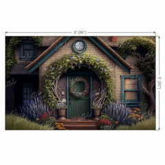 LB1210 Cake Smash and Themed Drops Fantasy House Backdrop