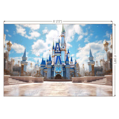 LB1228 Cake Smash and Themed Drops Prince / Princess Castle Backdrop