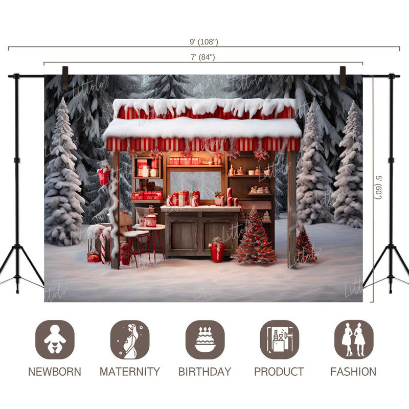 LB1242 Christmas Backdrop