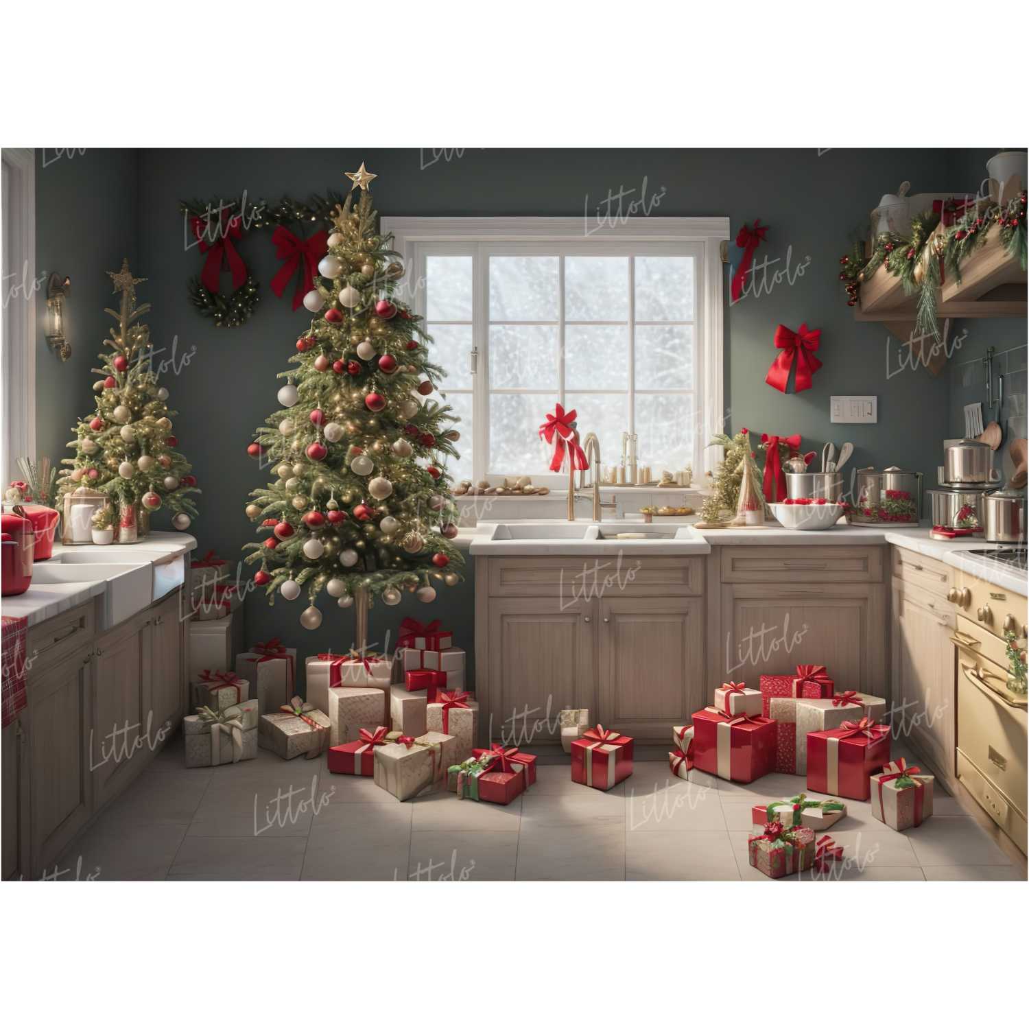 LB1243 Festivals and Seasons Christmas Backdrop