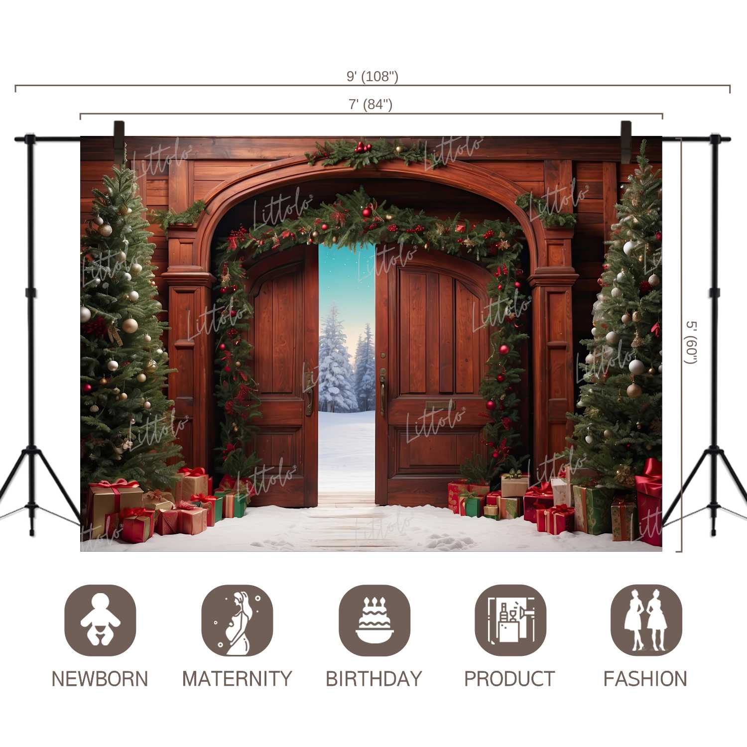 LB1254 Festivals and Seasons Christmas Backdrop