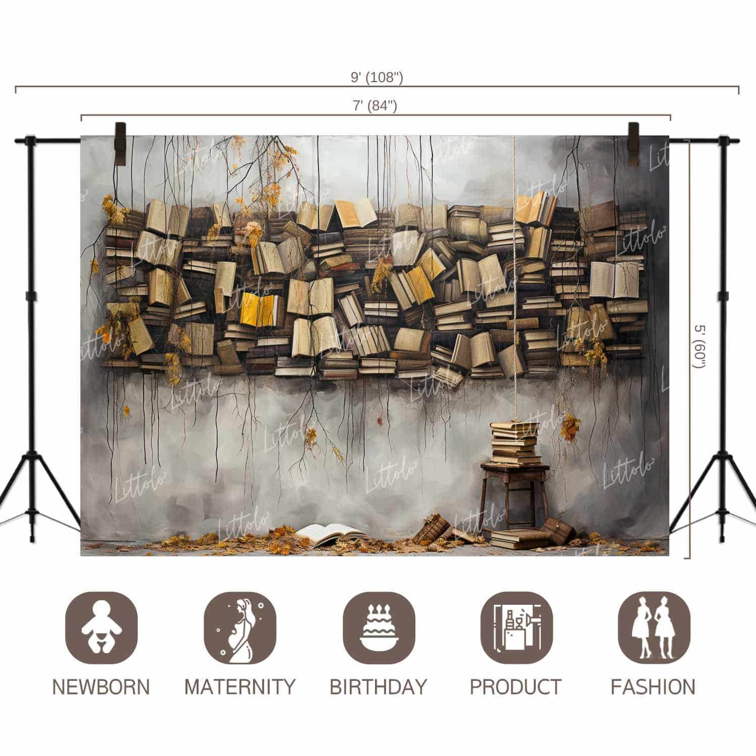 LB1264 Festivals and Seasons Back to School Backdrop