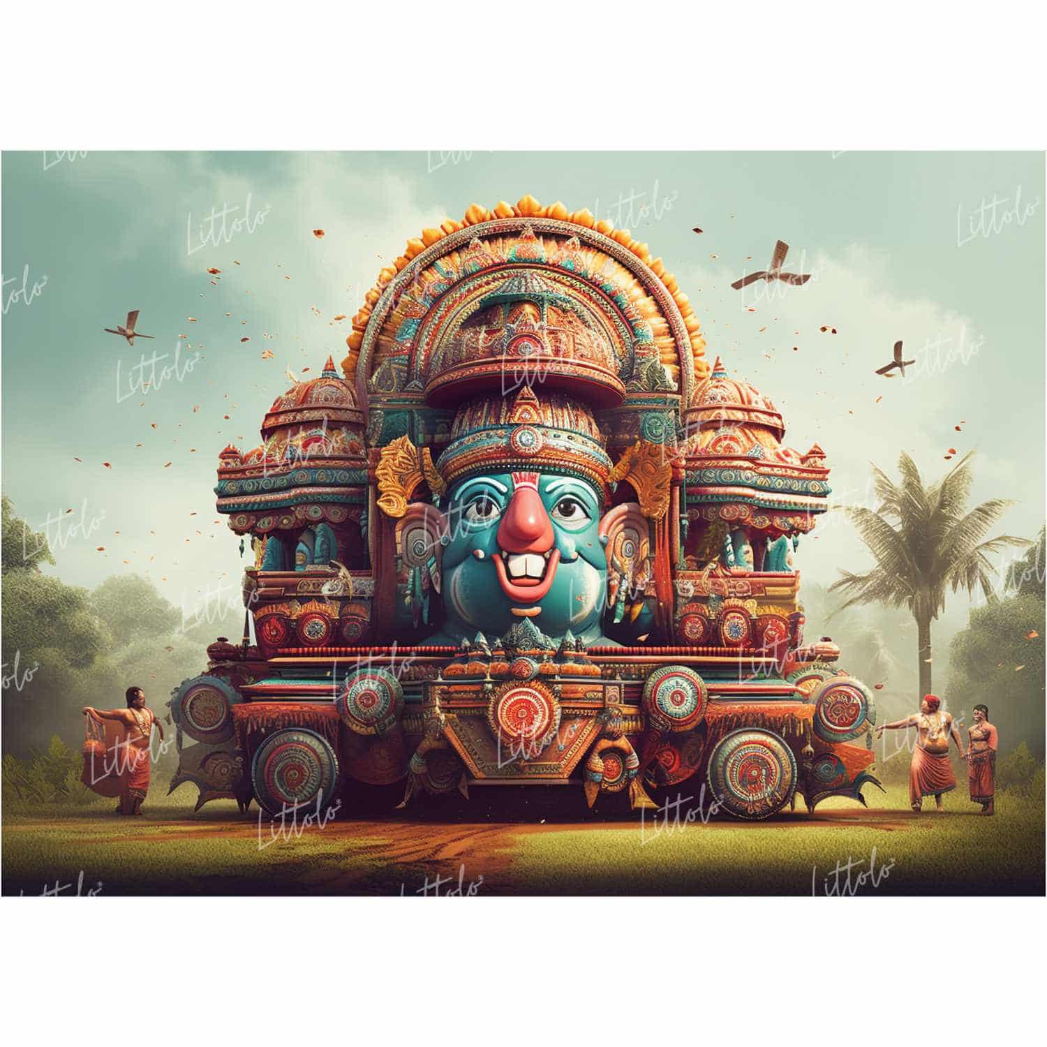 LB1355 Festivals and Seasons Rathyatra Backdrop