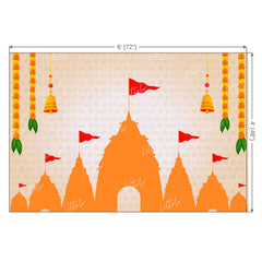 LB1381 Festive and Seasons Lord Ram Backdrop