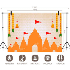 LB1381 Festive and Seasons Lord Ram Backdrop