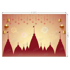 LB1382 Festive and Seasons Lord Ram Backdrop