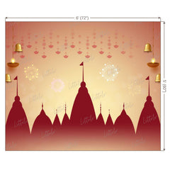 LB1382 Festive and Seasons Lord Ram Backdrop