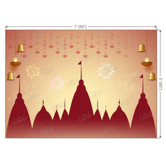 LB1382 Festive and Seasons Lord Ram Backdrop