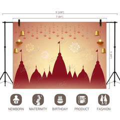 LB1382 Festive and Seasons Lord Ram Backdrop