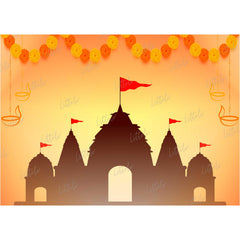 LB1383 Festive and SeasonsLord Ram Backdrop