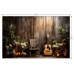 LB1389 Cake Smash and Themed Drops Rockstar Backdrop